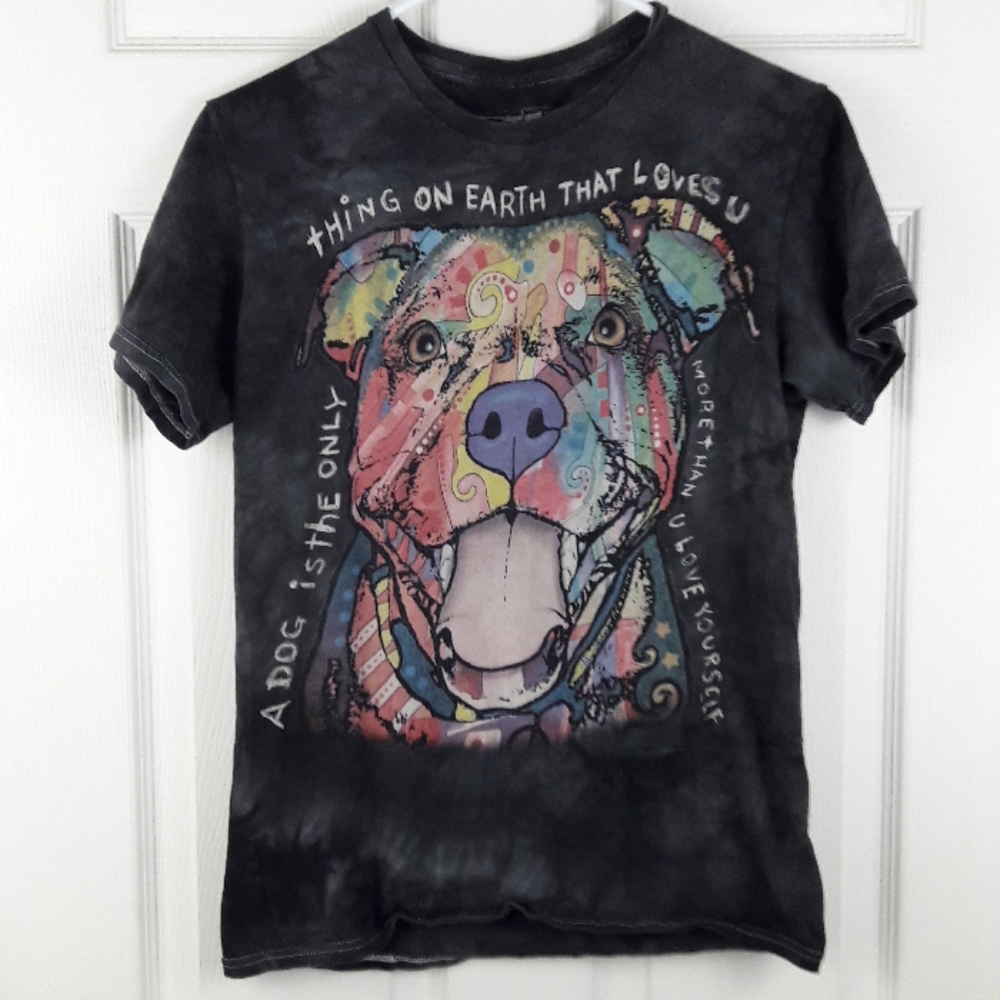 3D Tees Pitbull Dean Russo Art Tie Dye Shirt